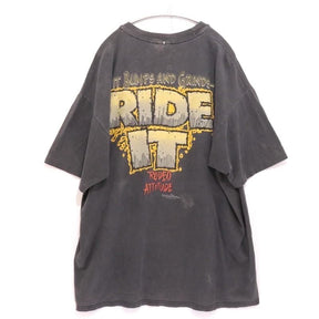 90s Vintage Rodeo Attitude | Graphic Tee "If It Bumps and Grinds" (Black Fade)