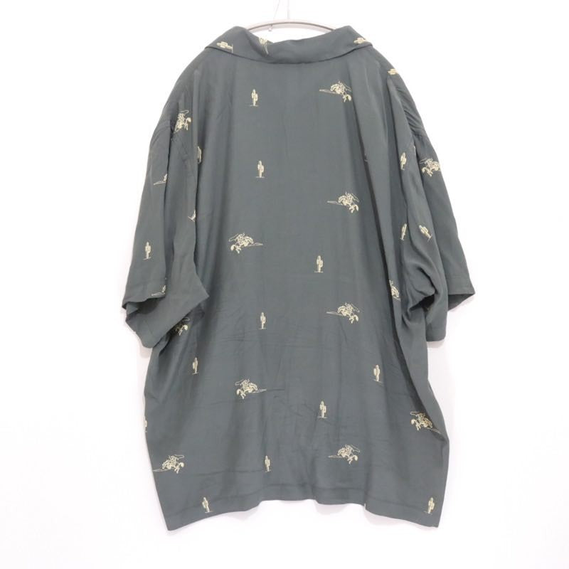 TOWN 25SS | COWBOY Open Collar Shirt "Dark Green" (25SS-SNTN-01)