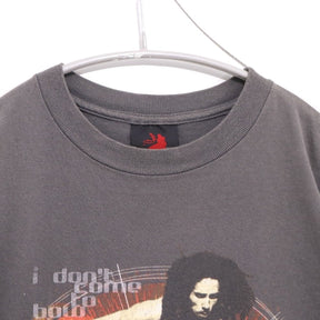 ZION ROOTSWEAR 2002 | BOB MARLEY "Soccer" Printed T-Shirt Made in USA "Gray"