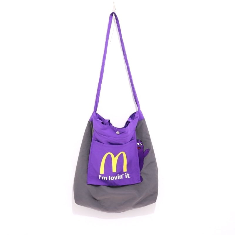 graniph 25AW | McDonald's Grimace 2WAY Tote Bag "Purple / Grey"
