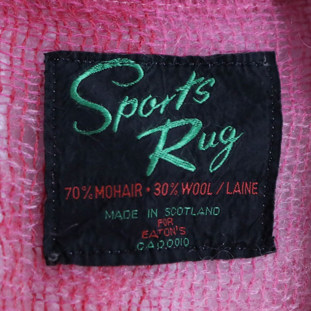 60s 70s EROTIC ORIGINAL エロティック mohair cardigan vintage RUG Eaton's