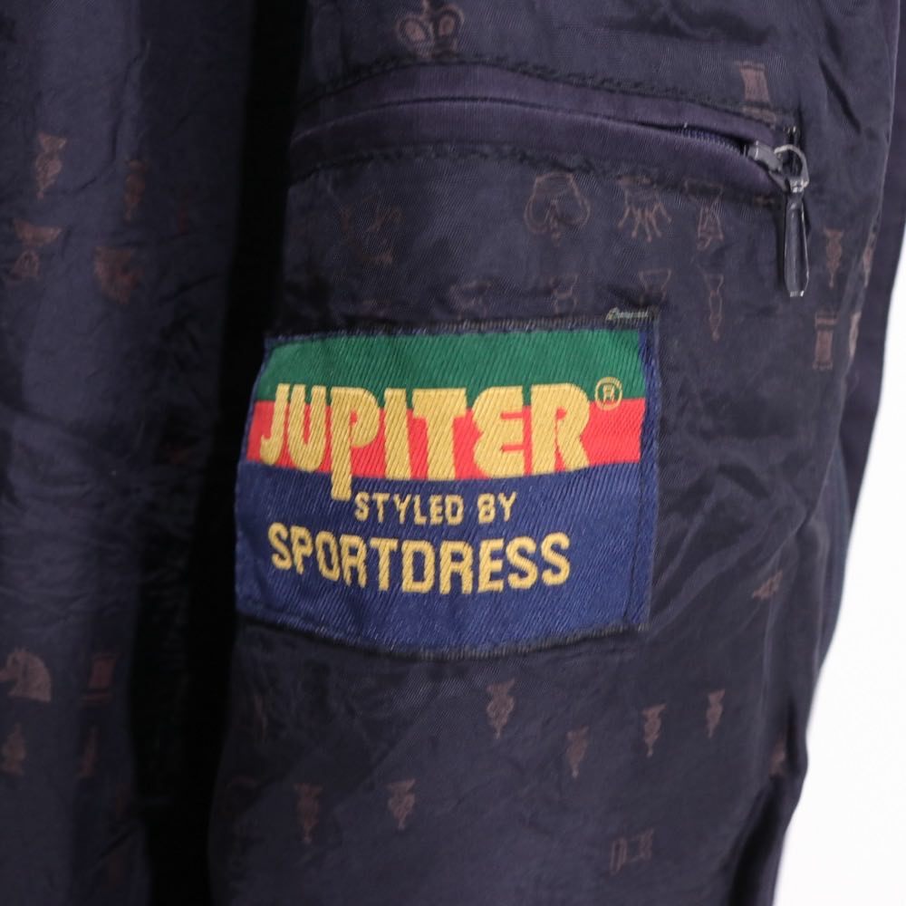 JUPITER style by SPORT DRESS 80s 90s | 2WAY Convertible Zip-Up Jacket "Navy"