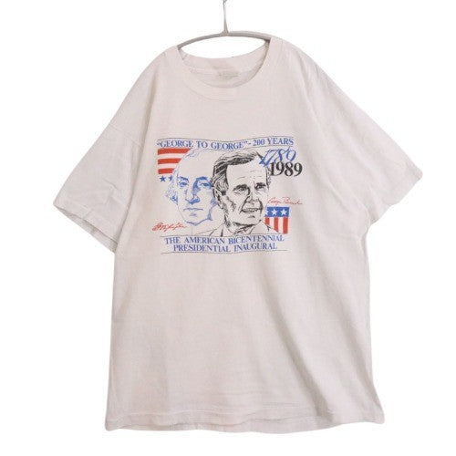80s FRUIT OF THE LOOM フルーツオブザルーム GEORGE TO GEORGE 200 YEARS USA製 シングルステッチ