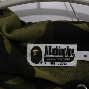A BATHING APE 18AW | ABC Camo Color Blocked Pullover Hoodie "Green Camo x Neon Yellow" (001PPE301004X)