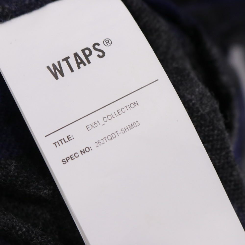 WTAPS 25AW | Check Shirt "Blue×Gray" (252TQDT-SHM03)
