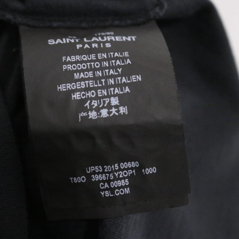 Saint Laurent Paris | Washed Pocket T-shirt "Black"(T80O 396675 Y2OP1)