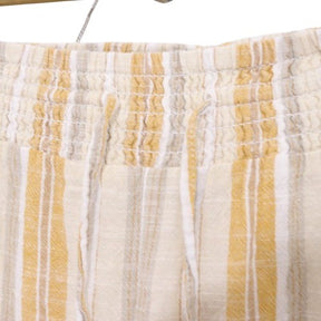mlle GABRIELLE | Wide Easy Pants "Yellow Stripe" (Made in India)