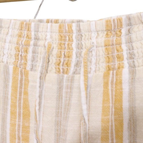 mlle GABRIELLE | Wide Easy Pants "Yellow Stripe" (Made in India)