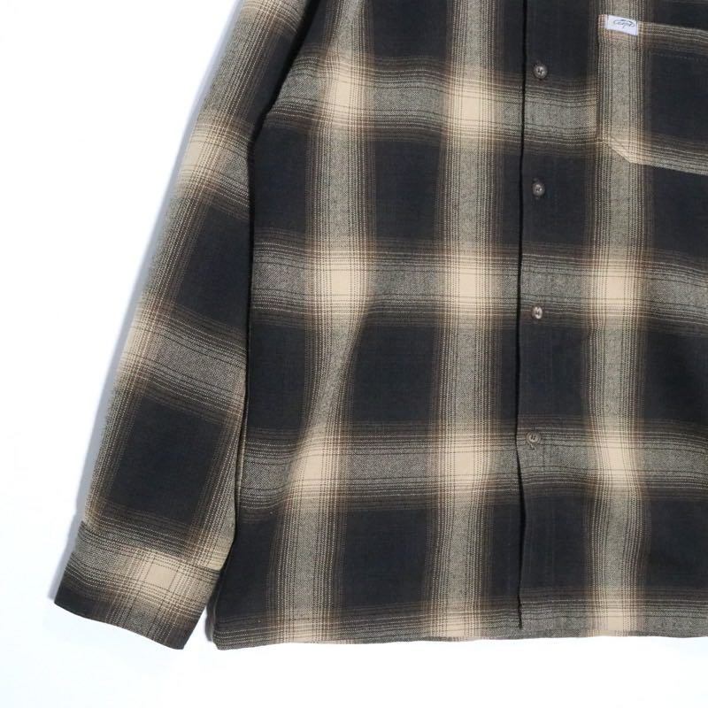 CATTLE-TOP | Ombre Check Shirt "Black/Brown" (USA Made)