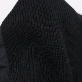 sacai 17AW | Back Pleated Hybrid Knit Pullover "Black" (17-03322)