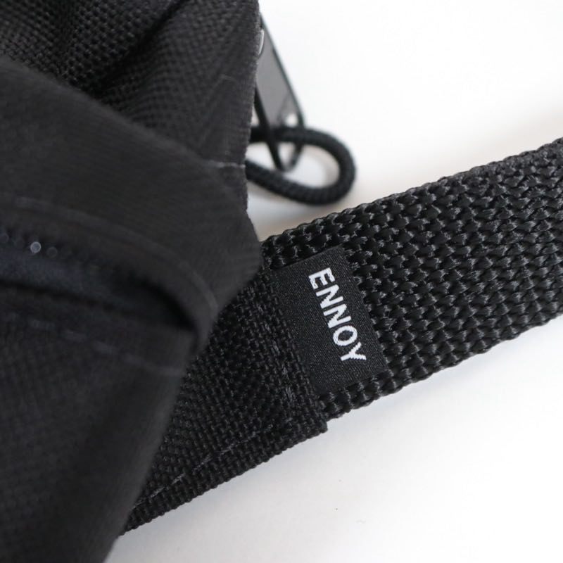 ENNOY 25SS | Waist Bag Cordura Nylon 100% "Black" (MADE IN USA)
