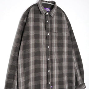 THE NORTH FACE PURPLE LABEL 25SS | Plaid Dobby Field Shirt "Asphalt Gray" (N25SG045)