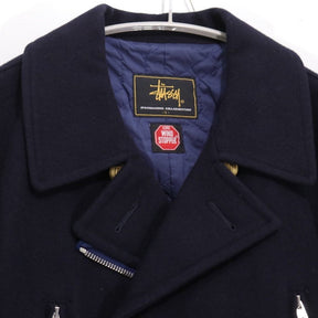 STUSSY 00s | "EPOCHMAKING COLLABORATION" GORE-WINDSTOPPER P-Coat with Gold Buttons