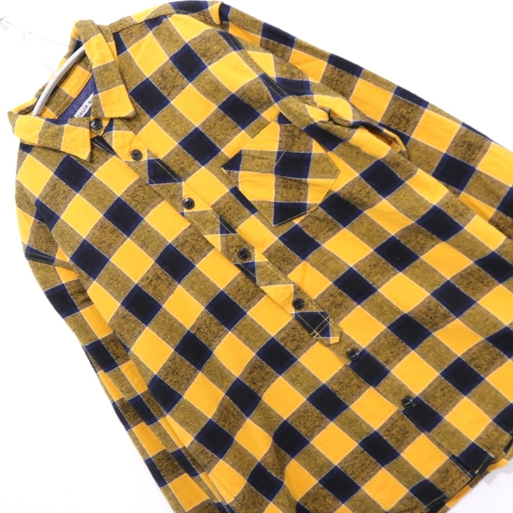 GAIJIN MADE | Heavy Flannel Check Shirt "Yellow / Navy"
