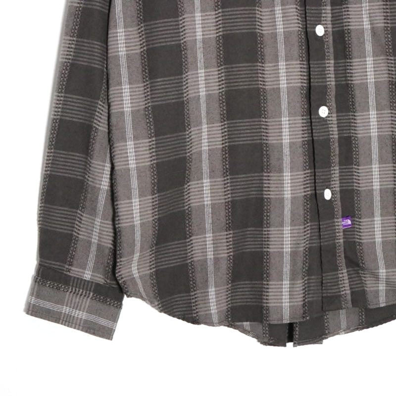 THE NORTH FACE PURPLE LABEL 25SS | Plaid Dobby Field Shirt "Asphalt Gray" (N25SG045)
