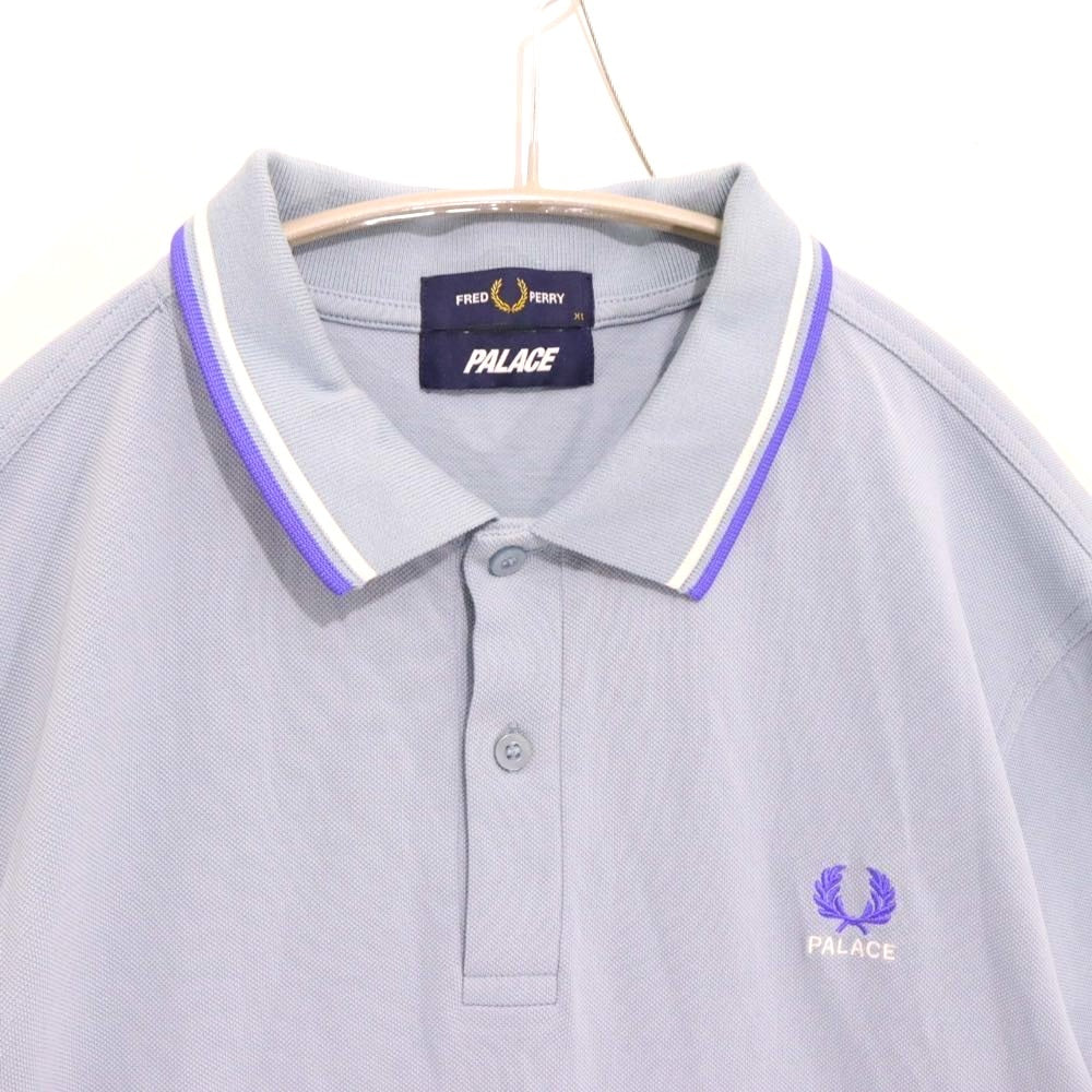 FRED PERRY x PALACE 25AW | Twin Tipped Polo Shirt "Dusty Blue"
