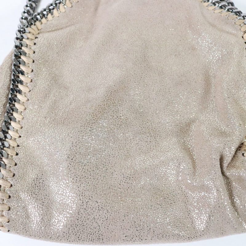 STELLA McCARTNEY 16AW | Falabella Tiny Tote "Metallic Crack Beige" (391698)