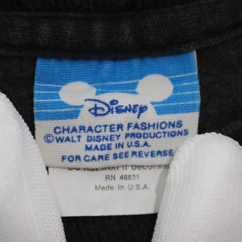 DISNEY 80s | Vintage Mickey Mouse Tee "Black / Blue Tag" (Made in USA)