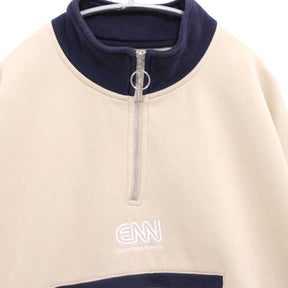 Evisen Skateboards | Logo Half-Zip Sweatshirt "Beige"