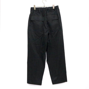 JIL SANDER | High Density Cotton Wide Easy Pants "Black" (JSMT31113M)