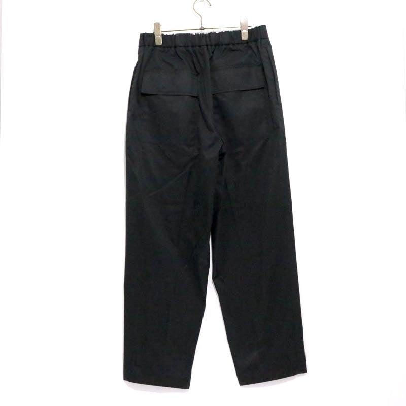 JIL SANDER | High Density Cotton Wide Easy Pants "Black" (JSMT31113M)