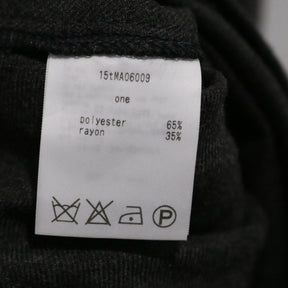 NOZOMI ISHIGURO | Overall Shorts "Black / Felt" (15tMA06009)