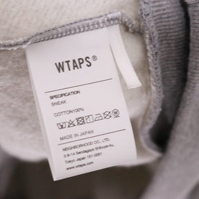 WTAPS | IDENTITY / SWEATSHIRT / COTTON "Grey / ISSUE Print"