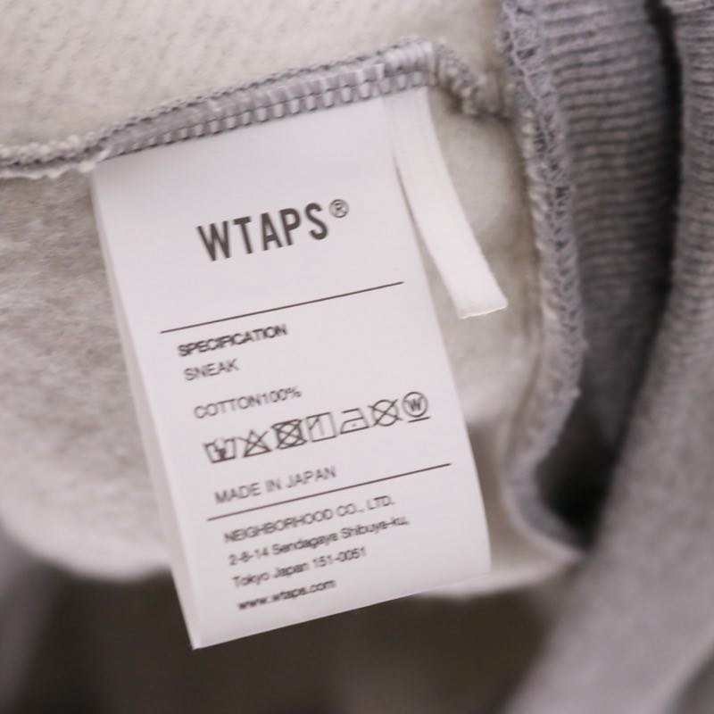 WTAPS | IDENTITY / SWEATSHIRT / COTTON "Grey / ISSUE Print"
