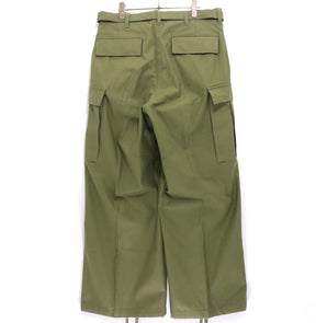 sacai × WTAPS 25SS | Cotton Back Satin Pants "Khaki" (25-03695M)