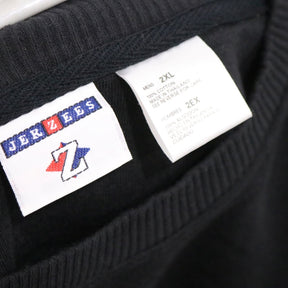 90s 00s JERZEES(ジャージーズ) "Z-LOGO" Reconstructed-style Side Line Sweat