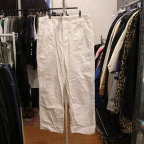 Backers | Cotton Twill Baker Pants "White"