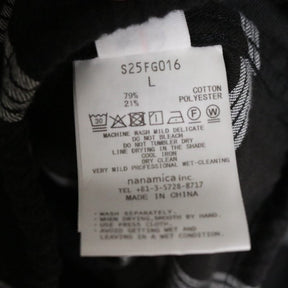 nanamica 25AW | Flannel PALAKA Check Shirt "Black/White" (S25FG016)