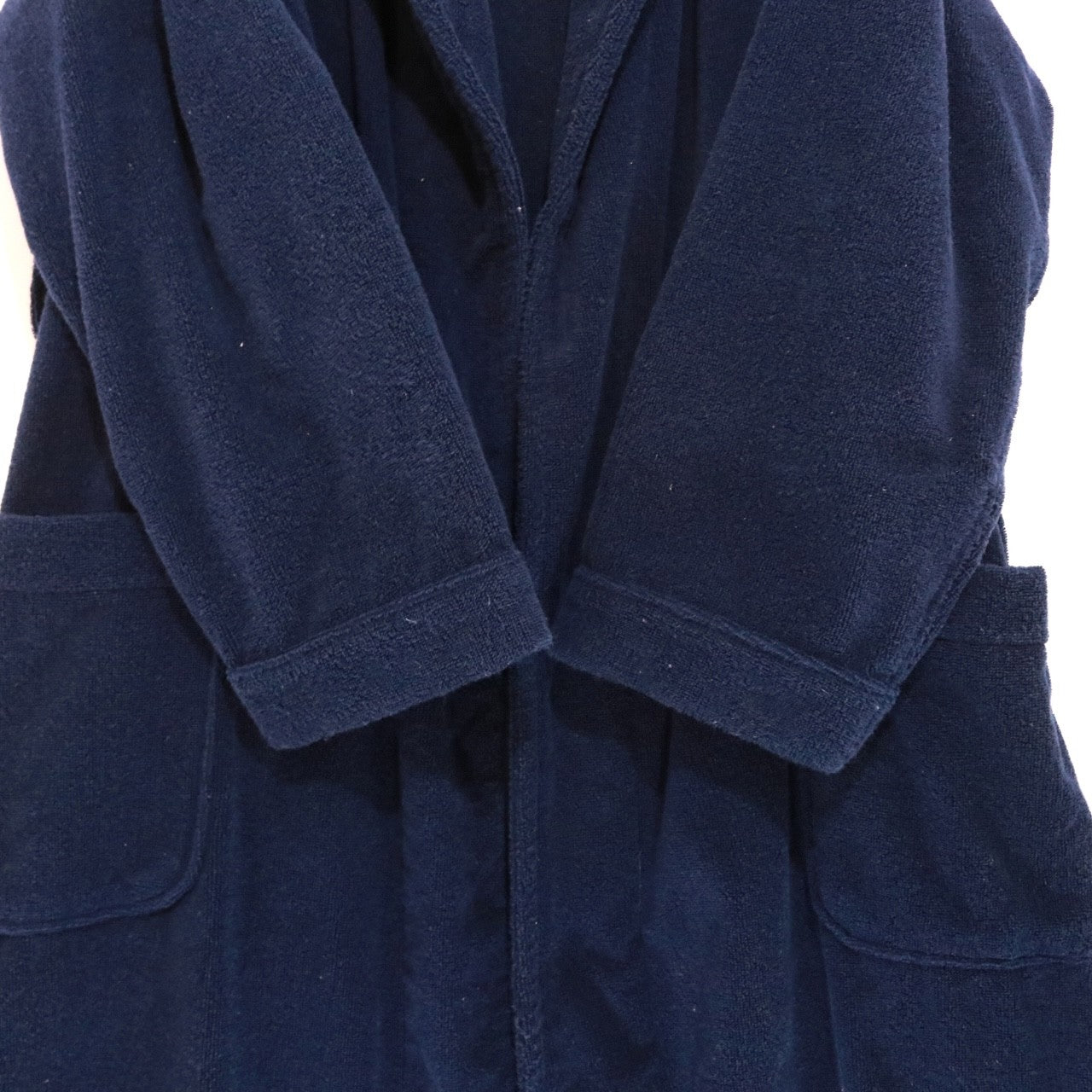 RALPH LAUREN | Cotton Bathrobe Gown "Navy"