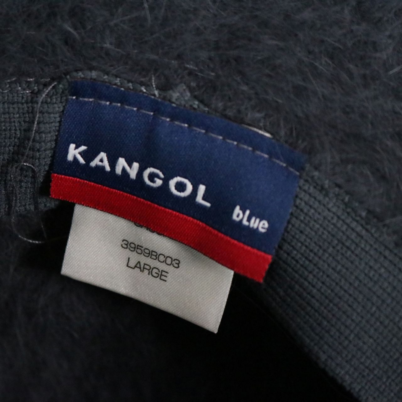 90s 00s KANGOL(カンゴール) アンゴラファー ハット ブルーロゴ