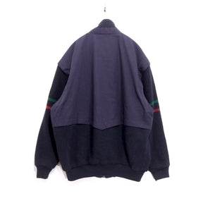 JUPITER style by SPORT DRESS 80s 90s | 2WAY Convertible Zip-Up Jacket "Navy"