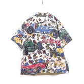 sacai 25ss | Car Race / Tropical Print Shirt "Off White" (25-03651M)