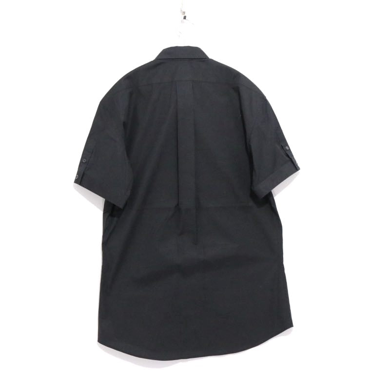 ALEXANDER MCQUEEN 13SS | S/S Button Down Shirt "Back Strap Detail" (Black)