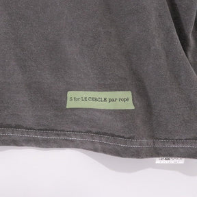 LE CERCLE par ropé | Back Photo Long Sleeve T-Shirt"Black"(LMM14010)