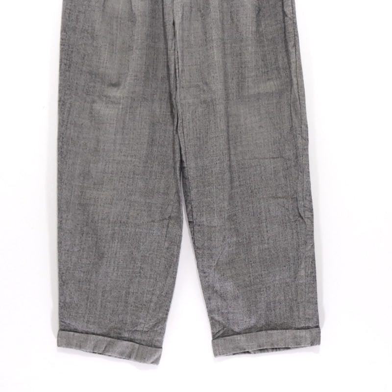 EURO VINTAGE 70s-80s | Bespoke 3Tuck Trousers "OPTIZip / Gray"