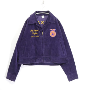 National FFA 2002-2003 | Vintage FFA Corduroy Jacket "TEXAS / CINCO RANCH" (1131)