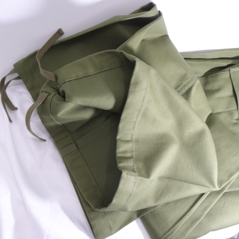 sacai × WTAPS 25SS | Cotton Back Satin Pants "Khaki" (25-03695M)
