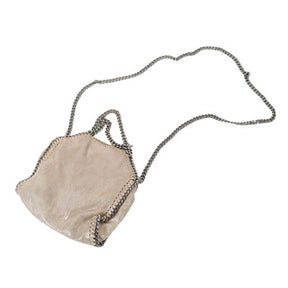 STELLA McCARTNEY 16AW | Falabella Tiny Tote "Metallic Crack Beige" (391698)
