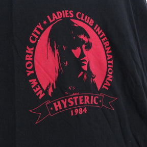 HYSTERIC GLAMOUR 20SS | "NEW YORK CITY LADIES CLUB" T-Shirt "Black" (01201CO06)