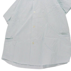 MACKDADDY | Open Collar Stripe Shirt "Green/White"