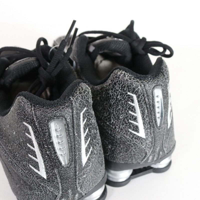 NIKE 26SS | SHOX R4 "Distressed Leather / Black Metallic Silver" (IO4544-002)