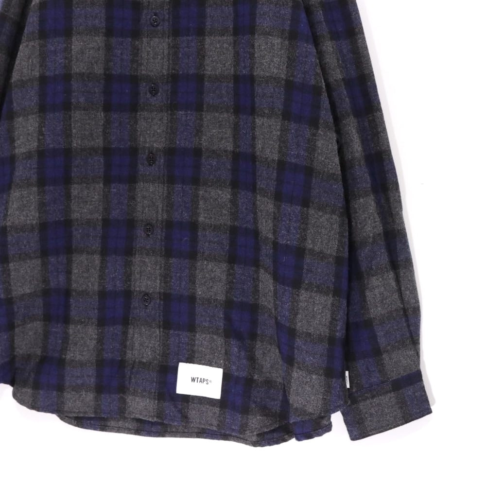 WTAPS 25AW | Check Shirt "Blue×Gray" (252TQDT-SHM03)
