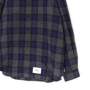 WTAPS 25AW | Check Shirt "Blue×Gray" (252TQDT-SHM03)