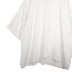 SALON adam et rope' 23SS | Satin Jersey Crew Neck T-shirt "White" (SHM-33320-A)