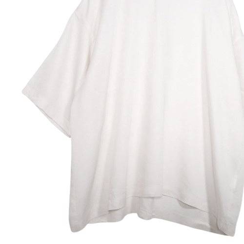 SALON adam et rope' 23SS | Satin Jersey Crew Neck T-shirt "White" (SHM-33320-A)