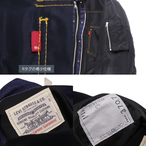 Levi's x sacai 25SS | Men's Denim x Nylon Twill Reversible Blouson "Indigo / Black"